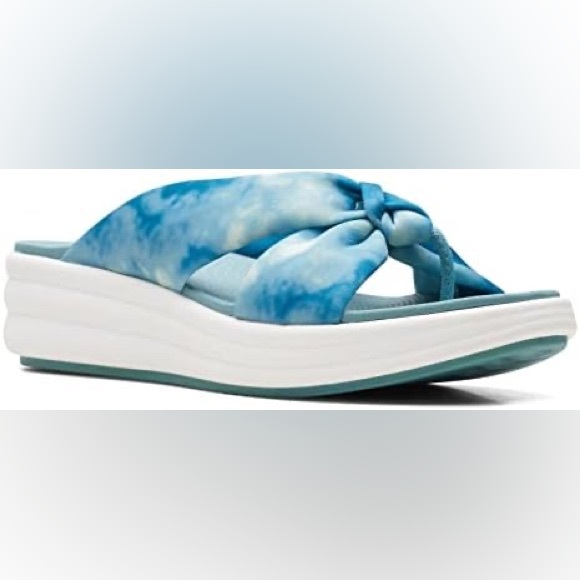 🖤🖤 Clarks Ladies Drift Ave CASUAL SANDAL, Teal Combi 8M - Picture 5 of 8